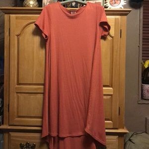 Lularoe Carly ribbed dress in salmon